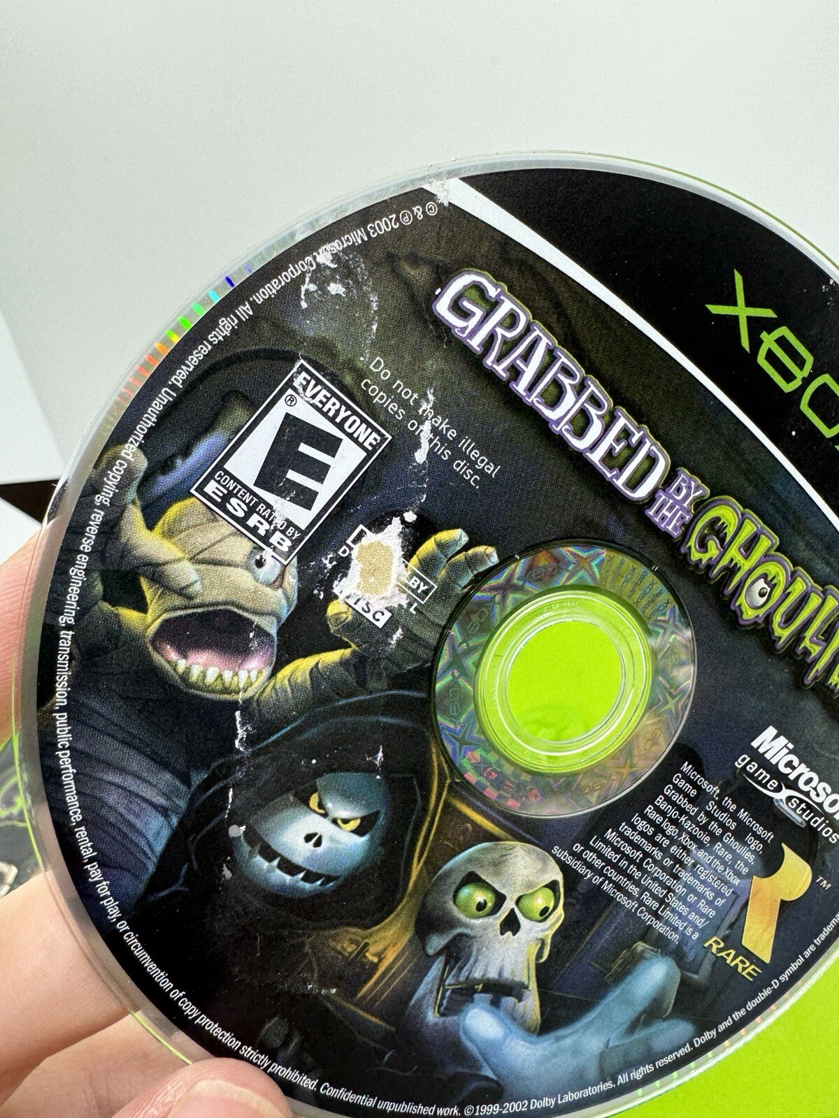 Grabbed by the Ghoulies (Microsoft Xbox, 2003) Complete in Box CIB HEAVY WEAR