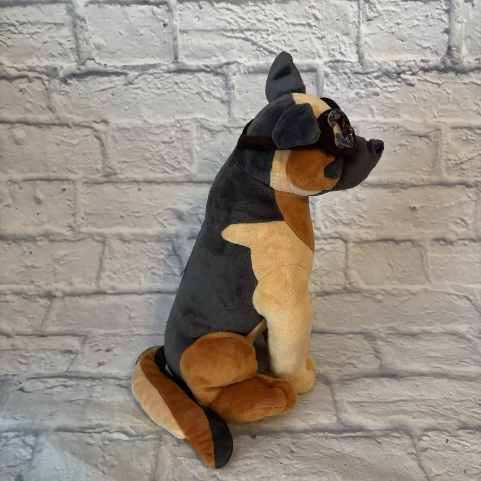 Fallout 4 Bethesda Dogmeat With Goggles Plush 10 1/2″ Stuffed Toy No Bandana