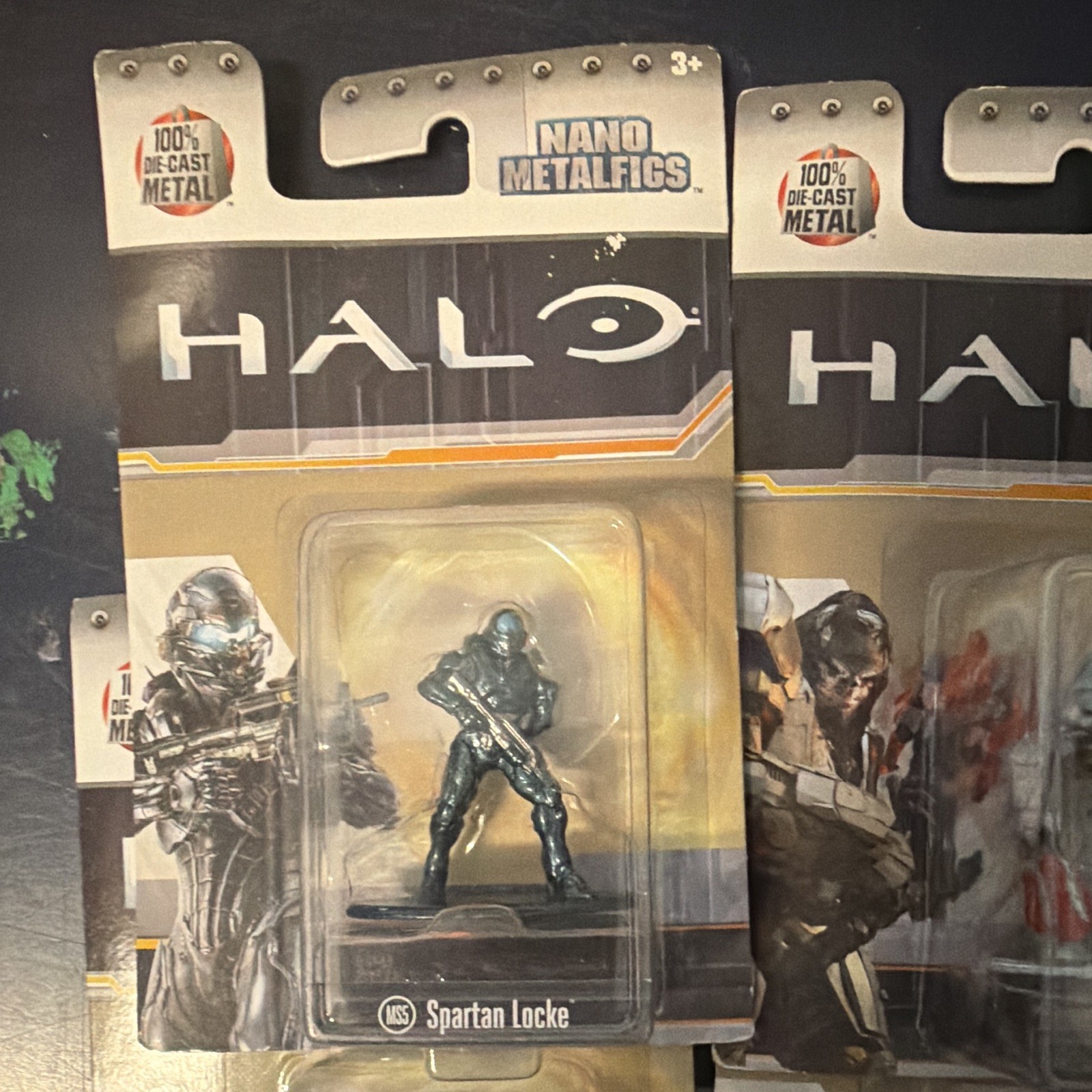 Nano Metalfigs HALO 100% Die-Cast Metal Figure Lot: Chief, Cortana, Arbiter H-1