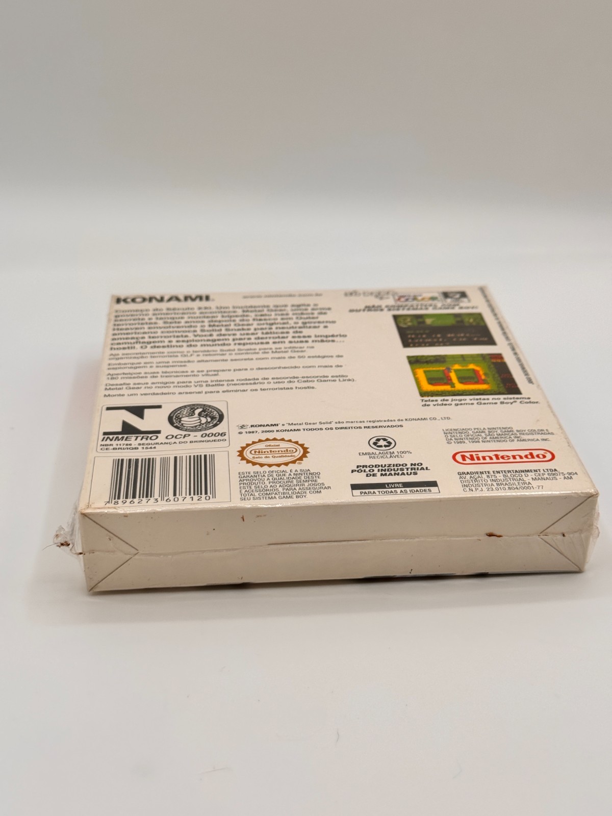 Metal Gear Solid Game Boy Color Gradiente Playtronic Brazil Version Brand New