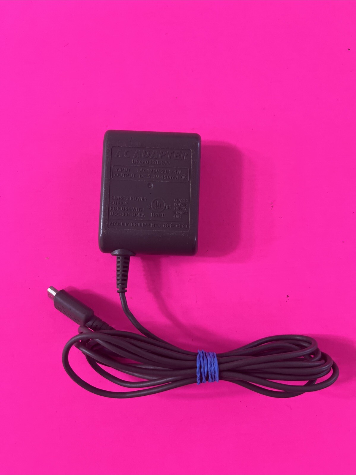 Ds Lite USG-002 AC Adapter OEM Nintendo Home Wall Charger (1a)