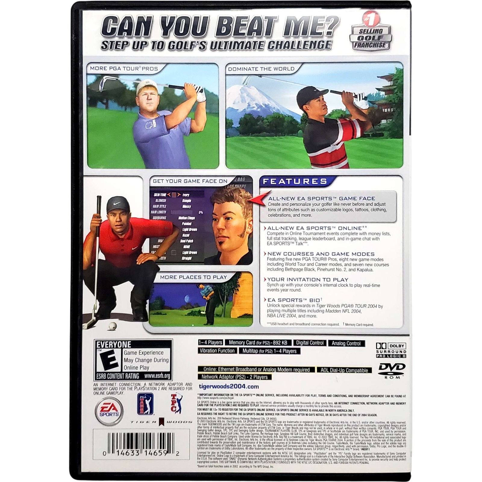Tiger Woods 2004 – Sony Playstation 2 Pristine Tested Authentic