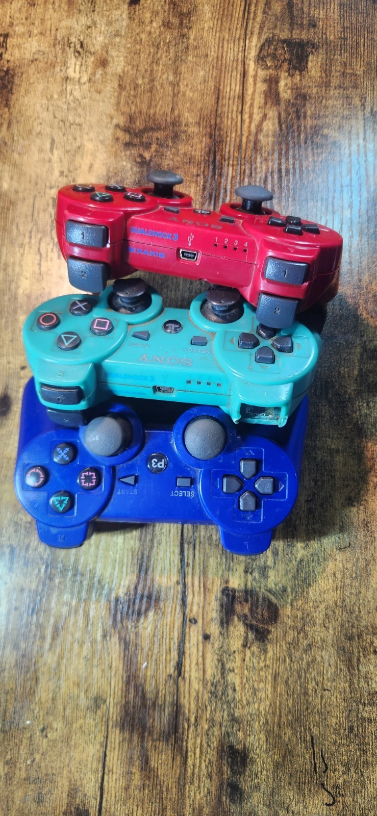 Three Playstation 3 Controler PARTS 2 1st Party 1 3rd Party