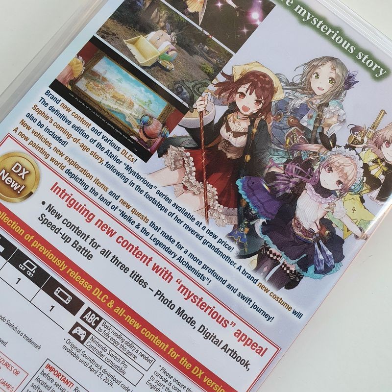 Atelier Mysterious Trilogy Deluxe Pack Switch Asian Game in English KOEI TECMO V