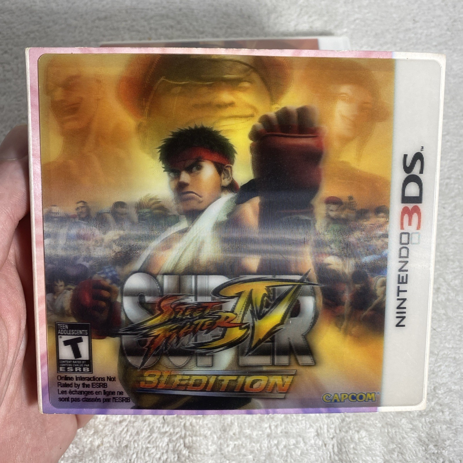 Super Street Fighter IV 3D Edition Nintendo 3DS Lenticular Slipcover New Sealed