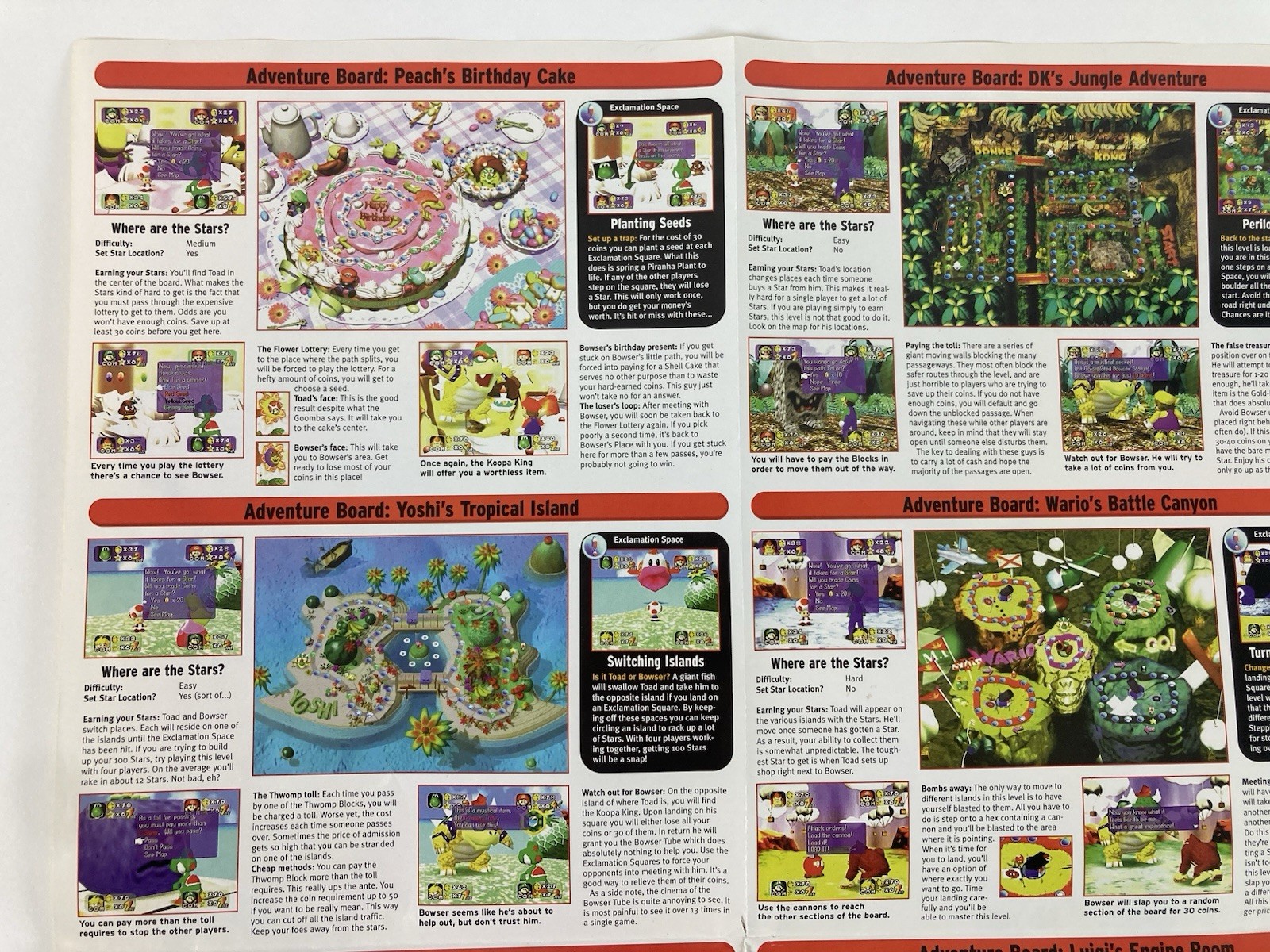 Vintage Mario Party 1 Expert Gamer Magazine Poster 1998 EGM 15” x 20”