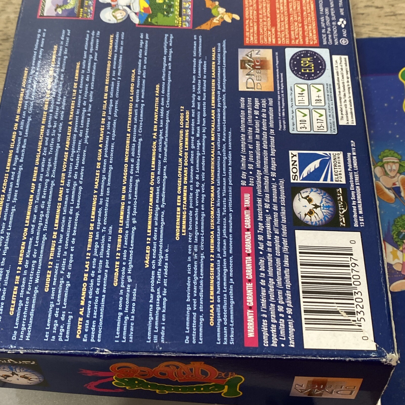 Lemmings 2: The Tribes Super Nintendo SNES Complete CIB Great Shape! Rare!!!