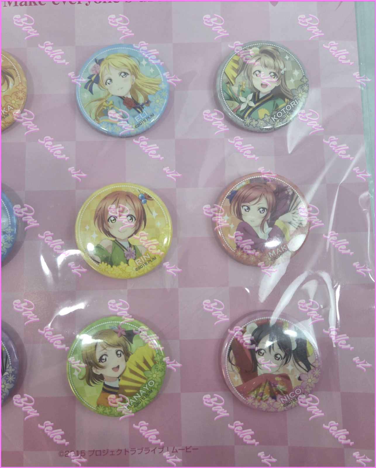 Angelic Angel Love Live Movie Theater Limited Can Badge Set of 9 Muse μ’s