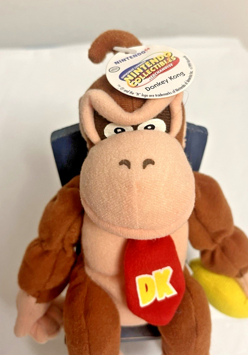 Nintendo 64 Collectibles -7″ DONKEY KONG – Mario Bros. Toy Site Beanbag
