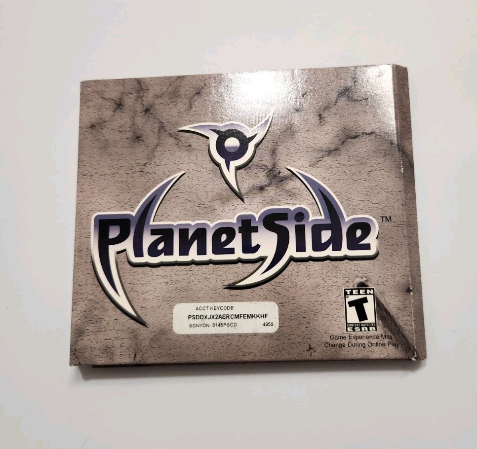 PLANETSIDE PC CD ROM VIDEO GAME COMPLETE 2003 SONY ONLINE