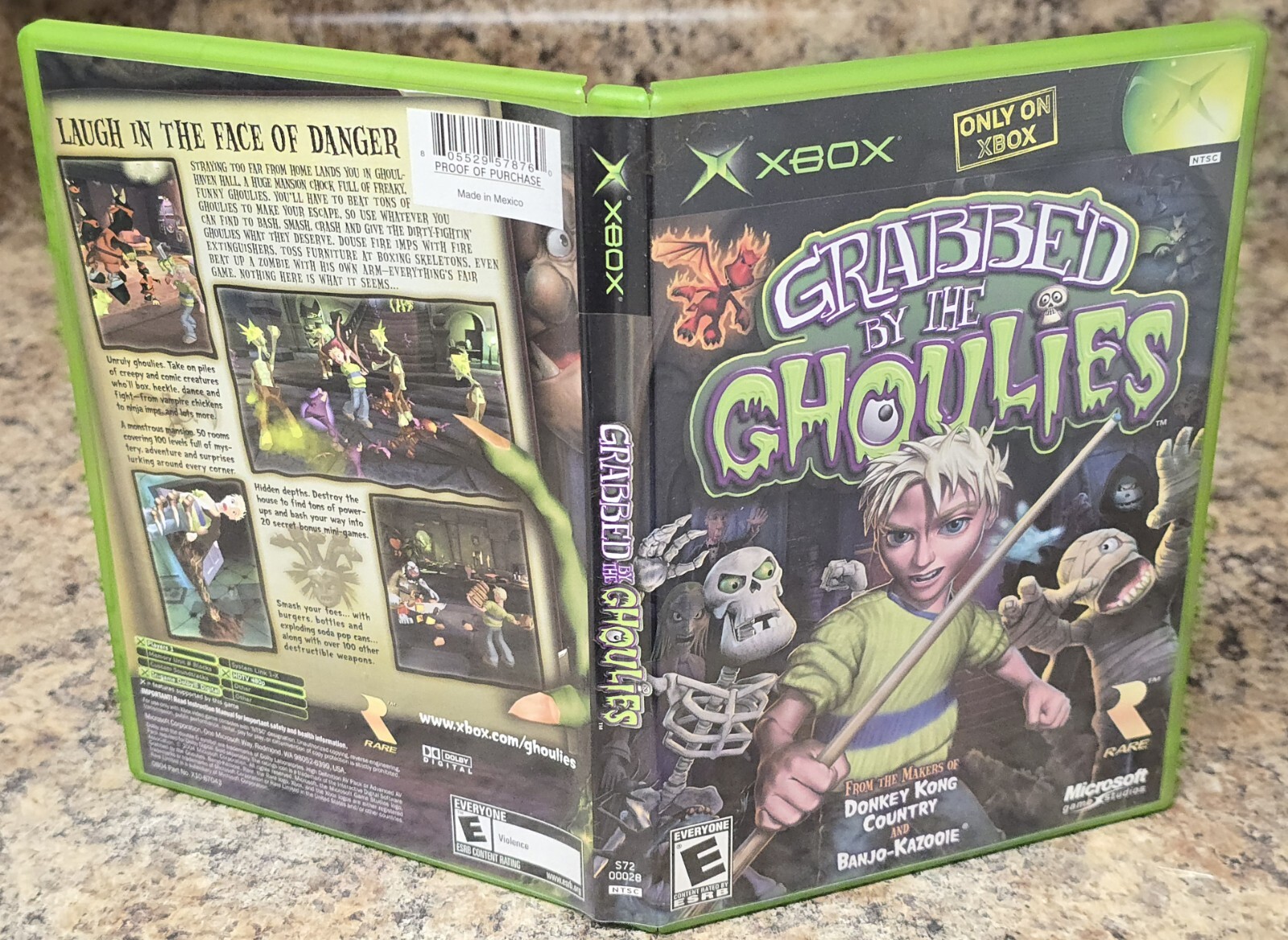 Grabbed by the Ghoulies (Microsoft Xbox, 2003) Authentic & Complete!
