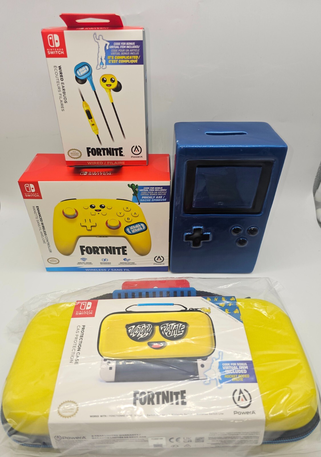 Nintendo Switch Fortnite Peely Accessories Sealed W/ Codes – Choose Your Bundle