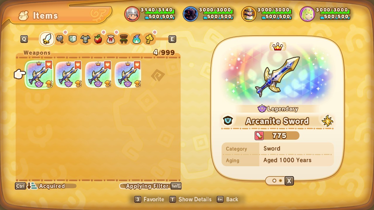 💥 Divine Legendary Set | In-Game 520% Drop Rate Gear | Fantasy Life i