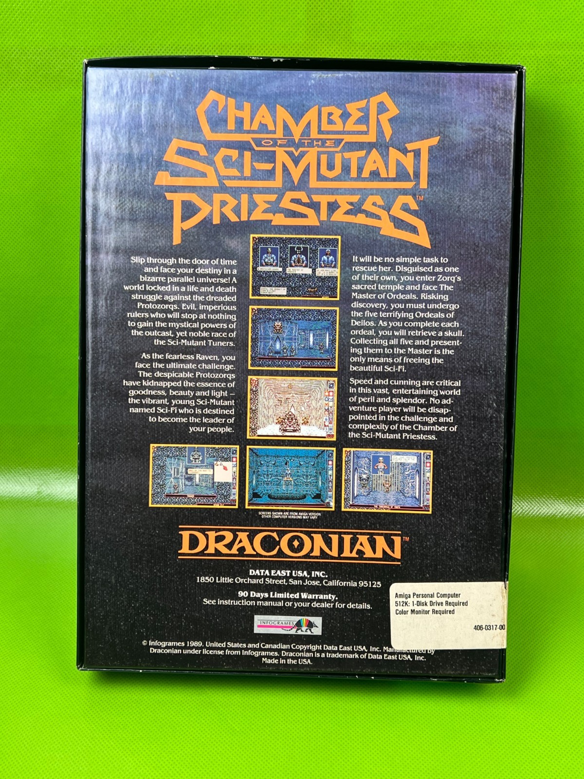 Amiga Chamber Of The Sci-Mutant Priestess Big Box Game