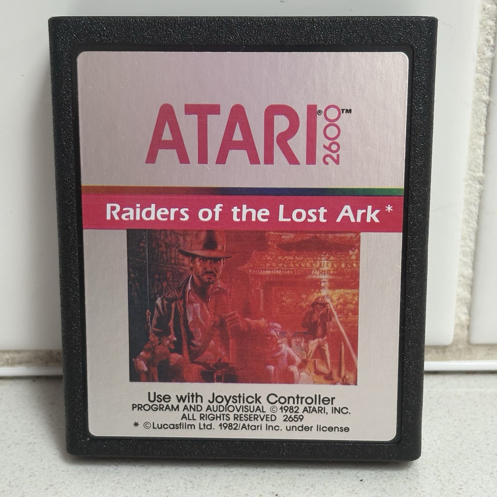 Raiders of the Lost Ark Atari 2600 Authentic Game Cartridge & Box
