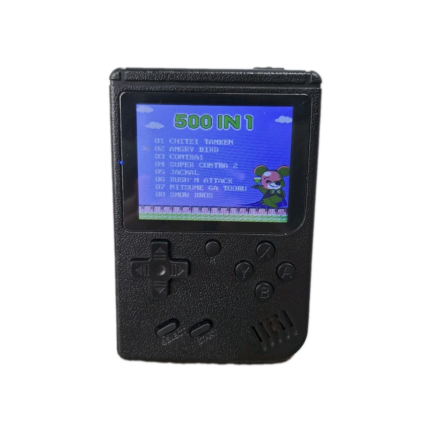 500 In 1 Retro Handheld Game Console Black Portable Tested Works
