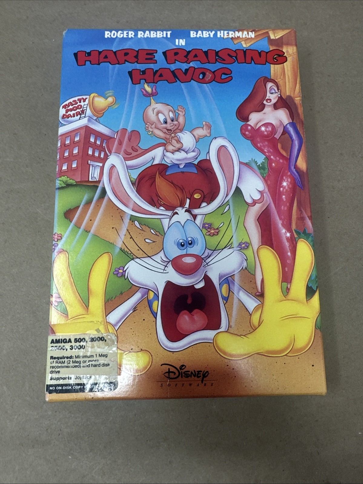 Roger Rabbit Hare Raising Havoc AMIGA 500 2000 Game 1991 RARE COMPLETE In BOX