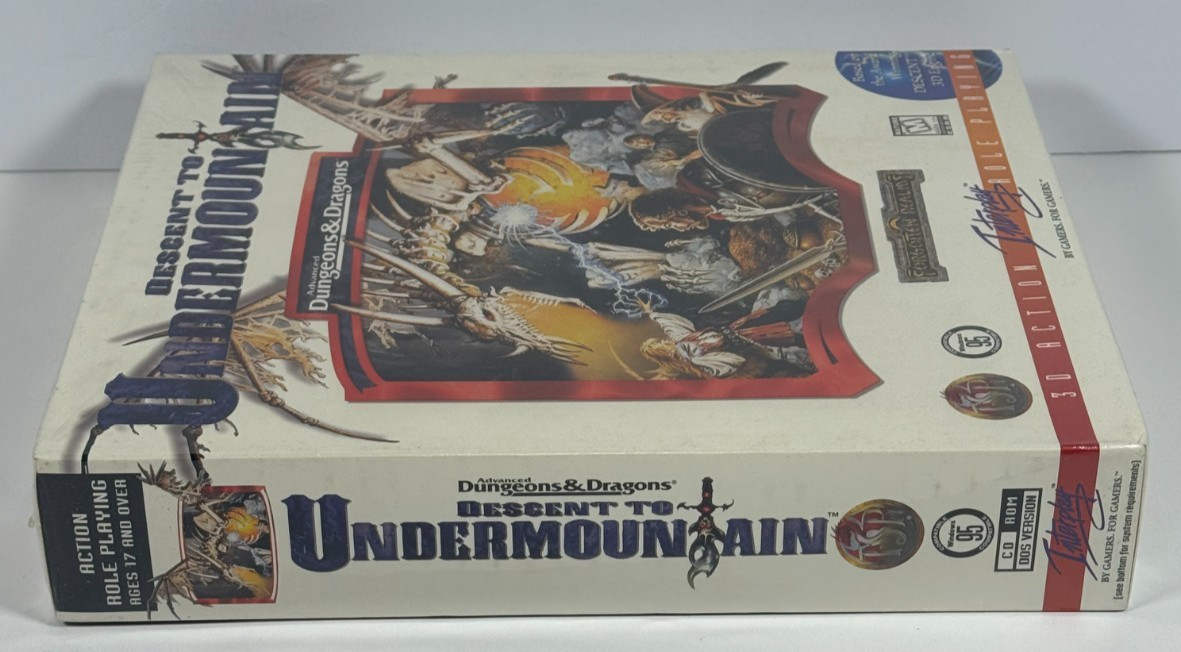Dungeons & Dragons: Descent to Undermountain PC Big Box 1997 NEW/FACTORY SEALED