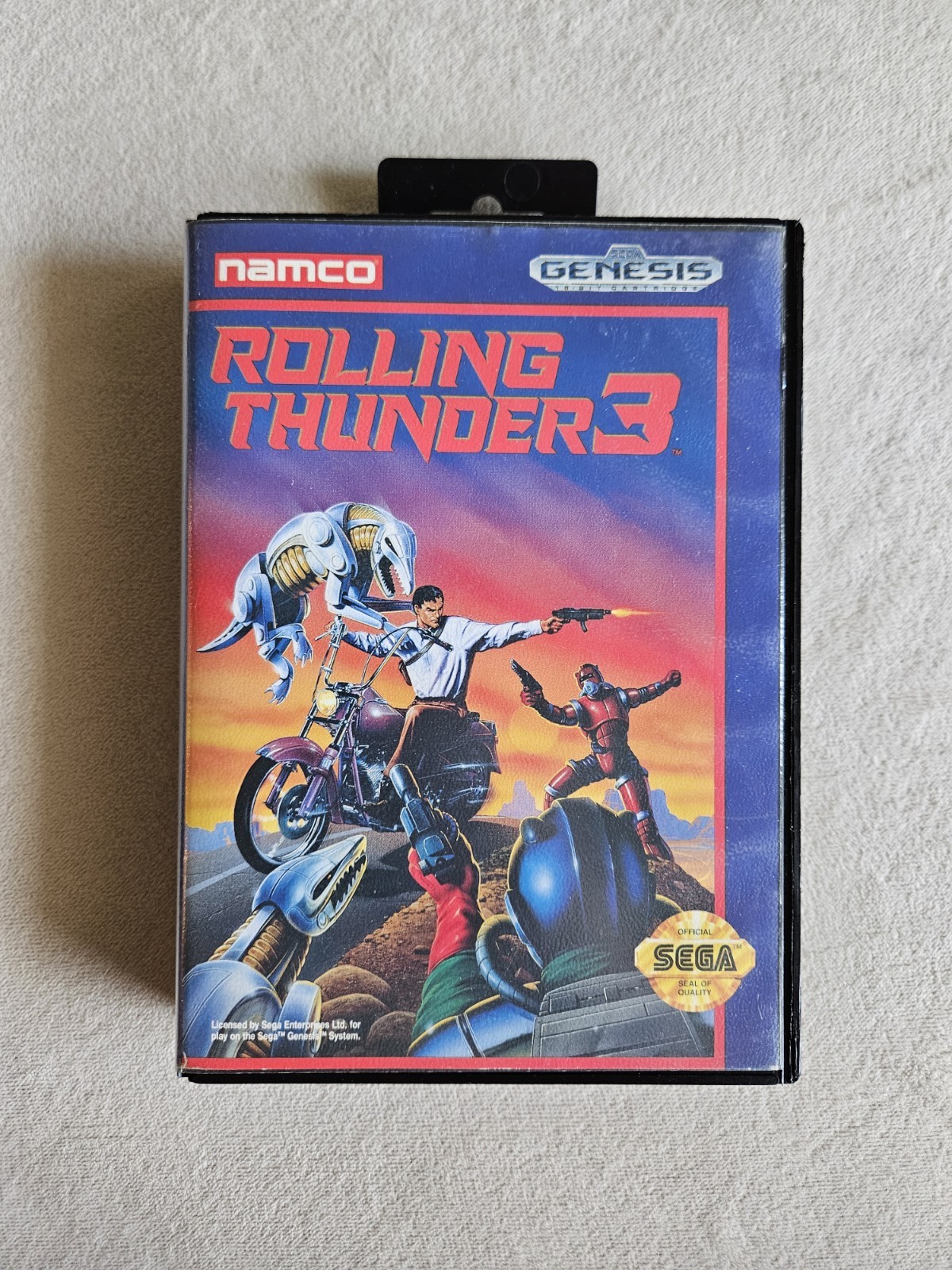 ROLLING THUNDER 3 SEGA GENESIS IN BOX VERY GOOD CONDITION