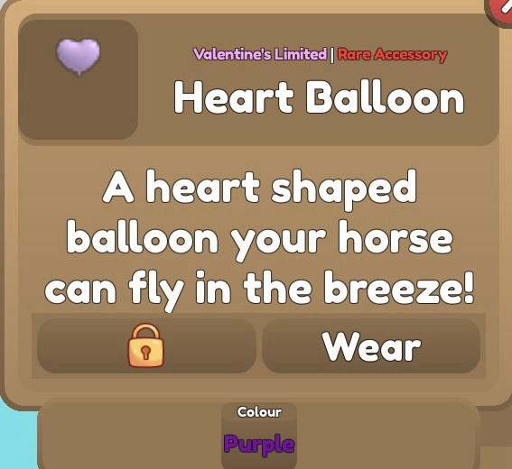 Wild Horse Islands Heart Balloon Accessory | Please Read Description