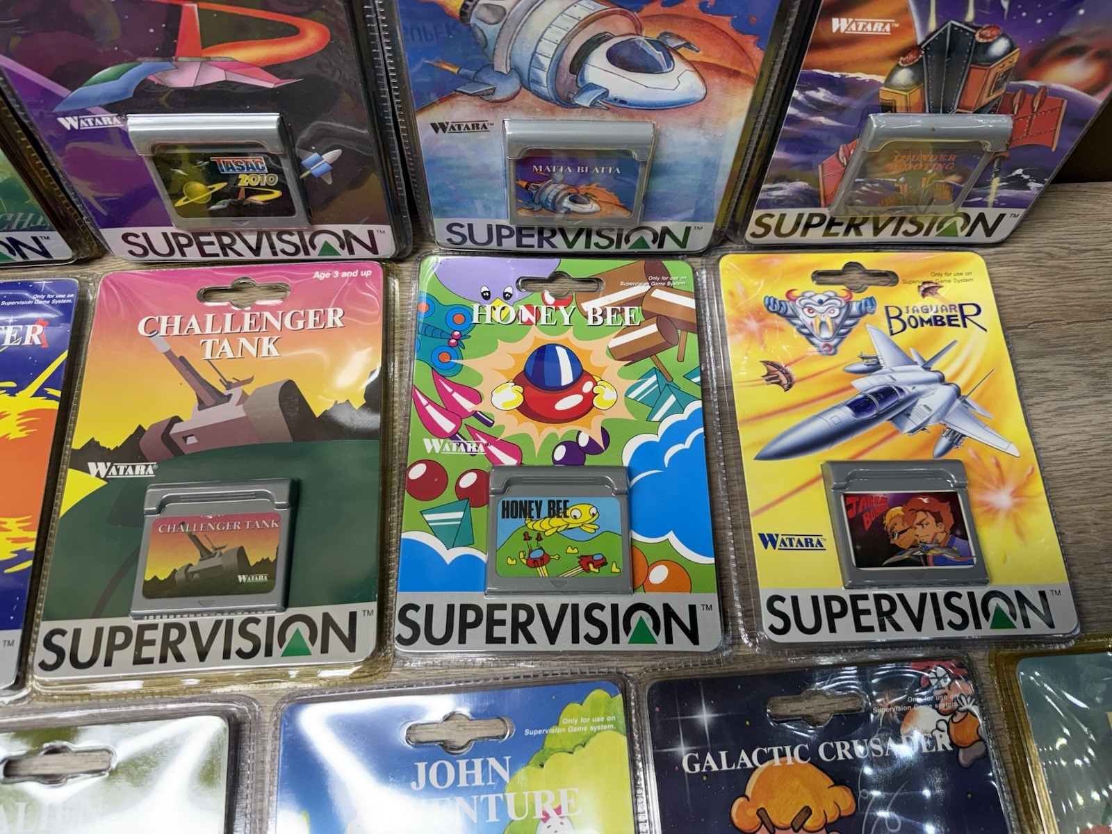 Rare Vintage Watara Supervision Handheld Console New Sealed Games Lot Of 25 NIB