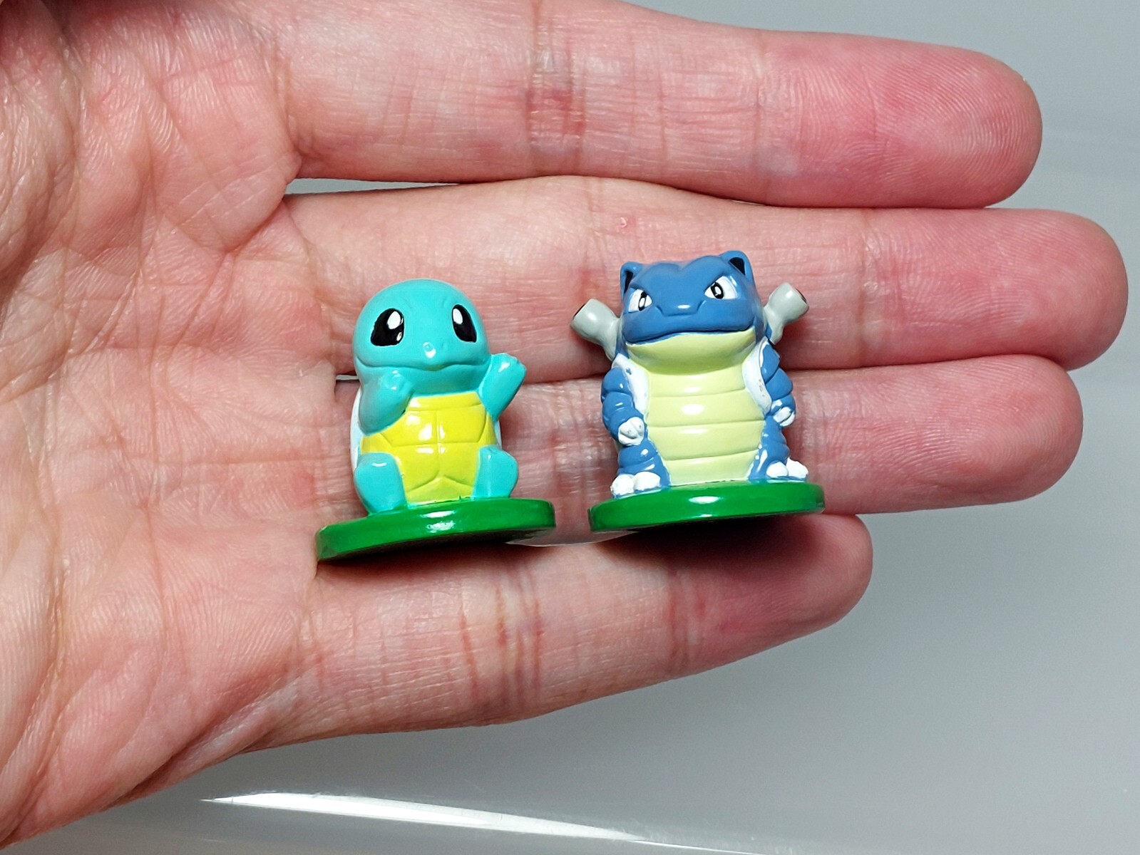 Squirtle #5 Blastoise #6 Pokemon Minicot Figure Banpresto 2004 R03 0.8in