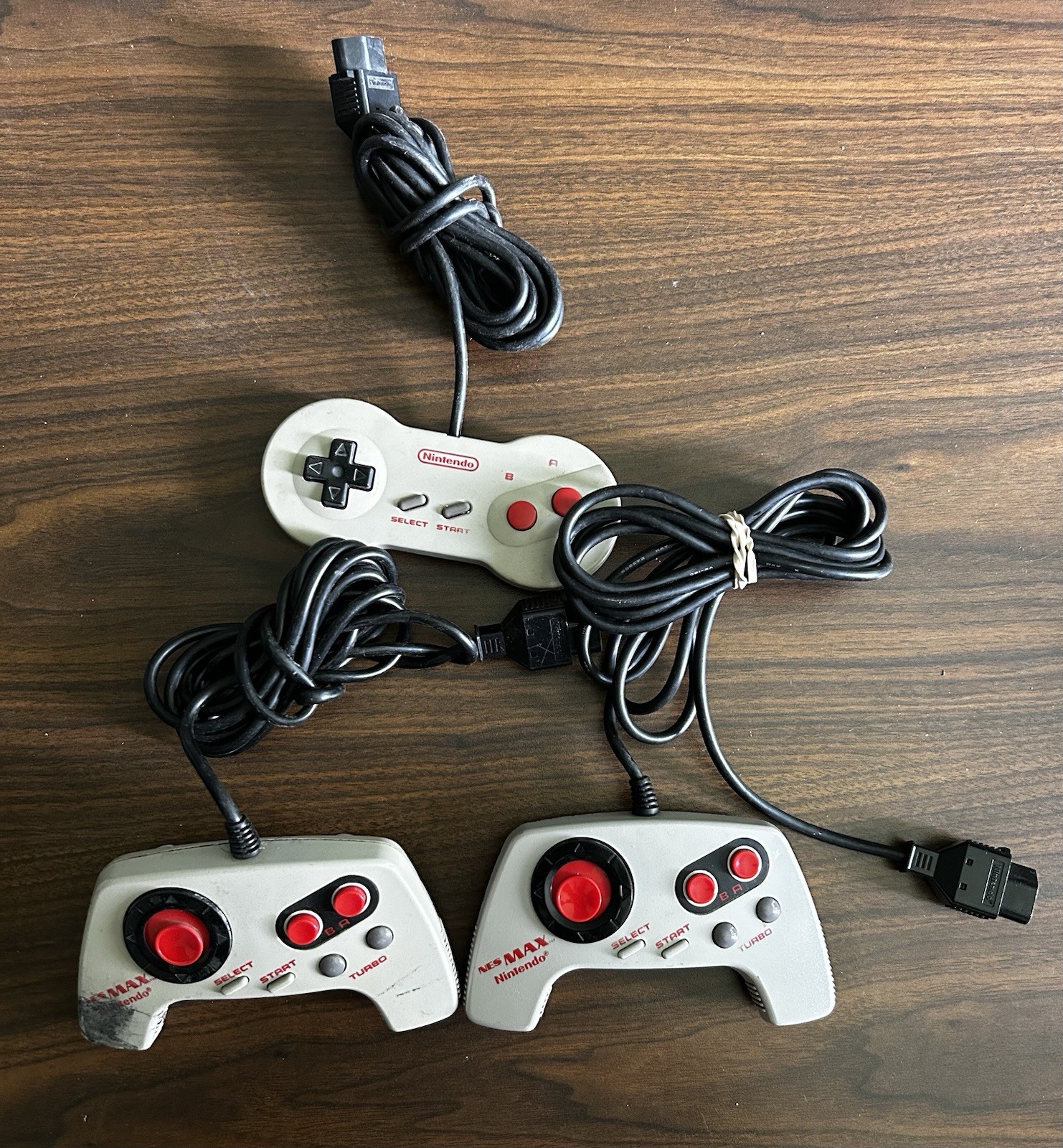 FOR PARTS Official OEM Nintendo Nes Max NES-027 Turbo Controllers