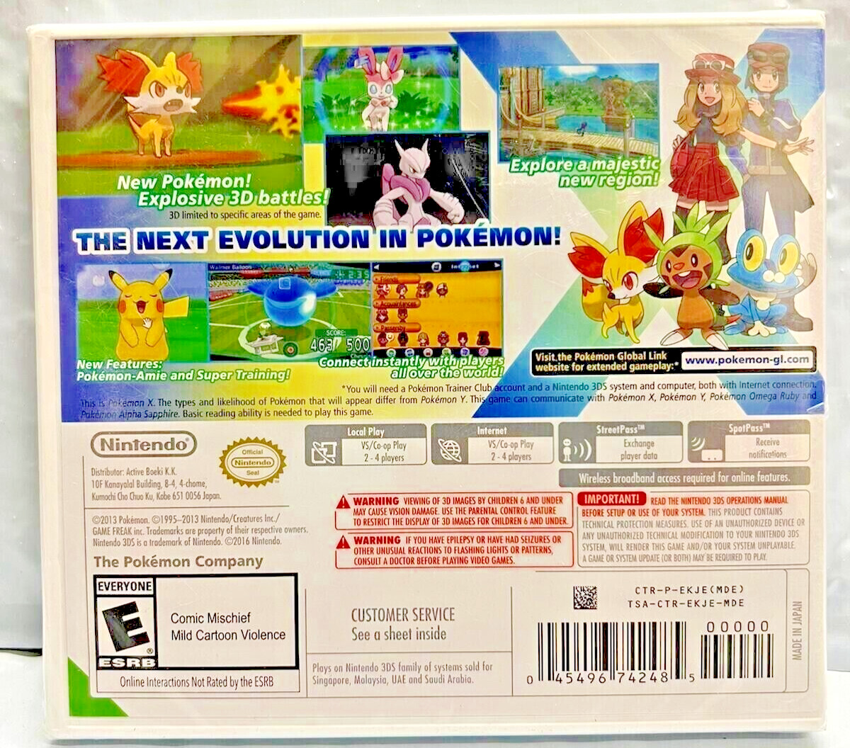 Pokemon X 3DS – Nintendo 3DS – Factory Sealed (World Edition)