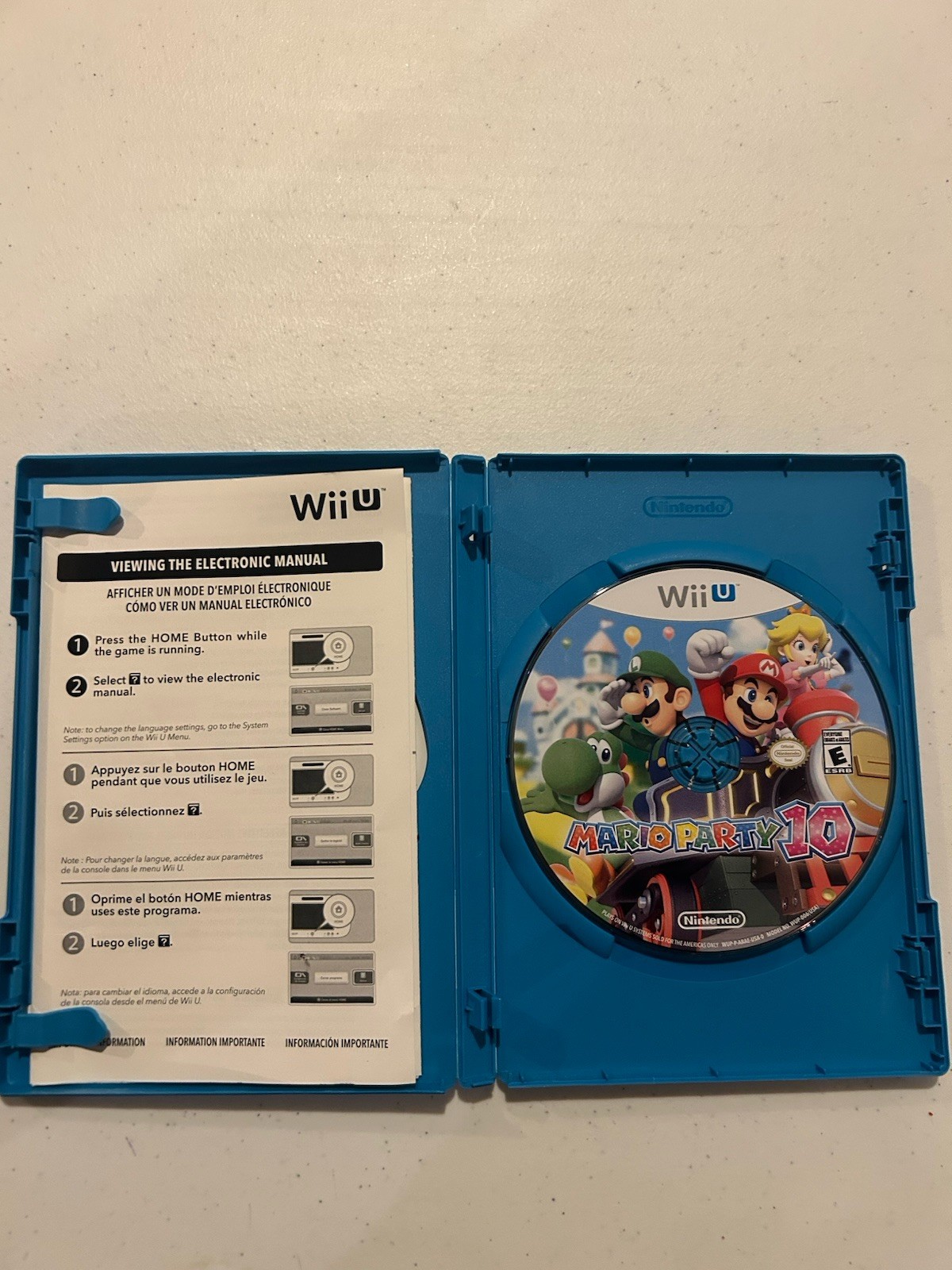Mario Party 10 (Wii U, 2015) Complete With Manual Tested
