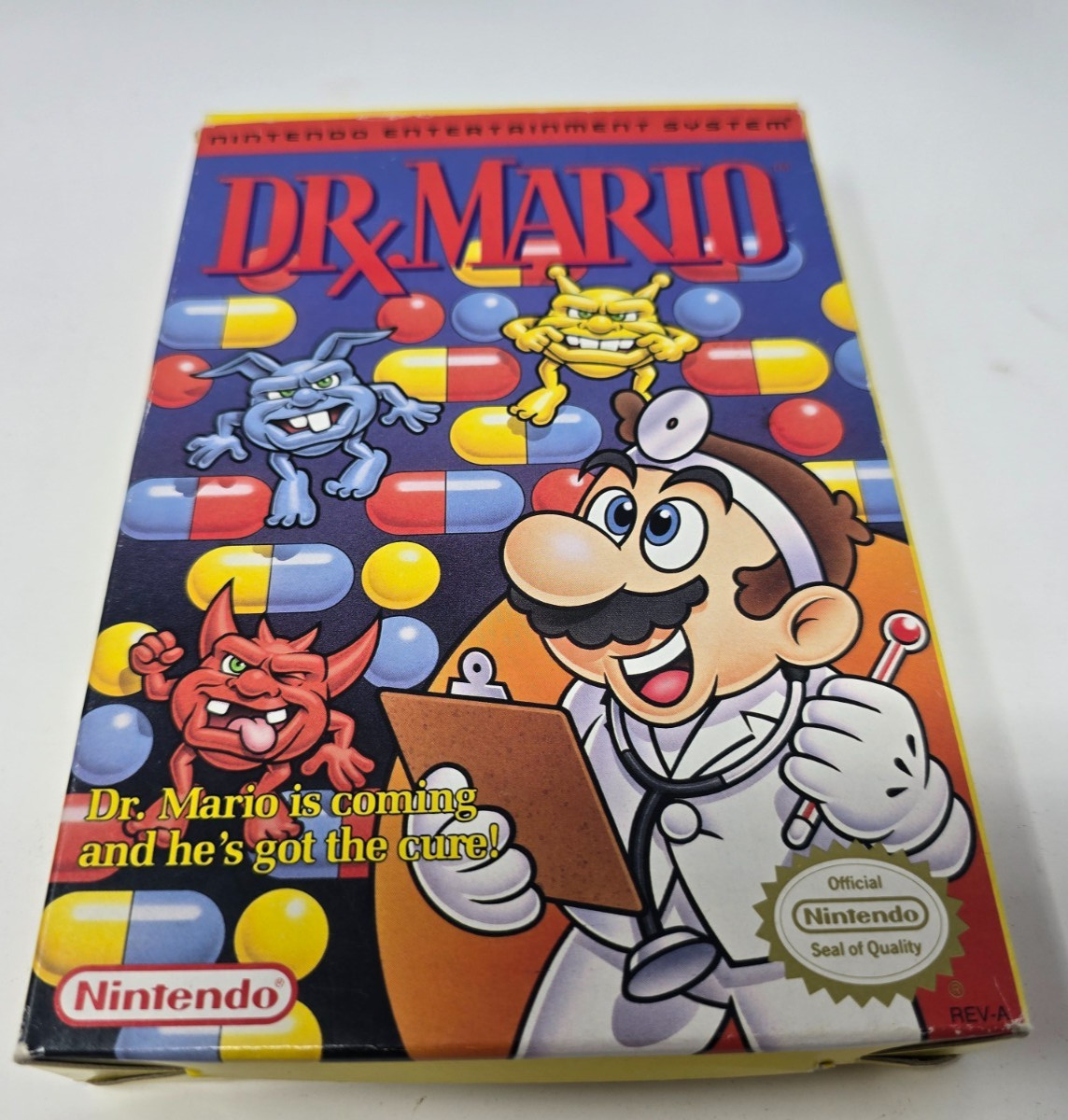 Dr. Mario (Nintendo NES, 1990) With Box Tested