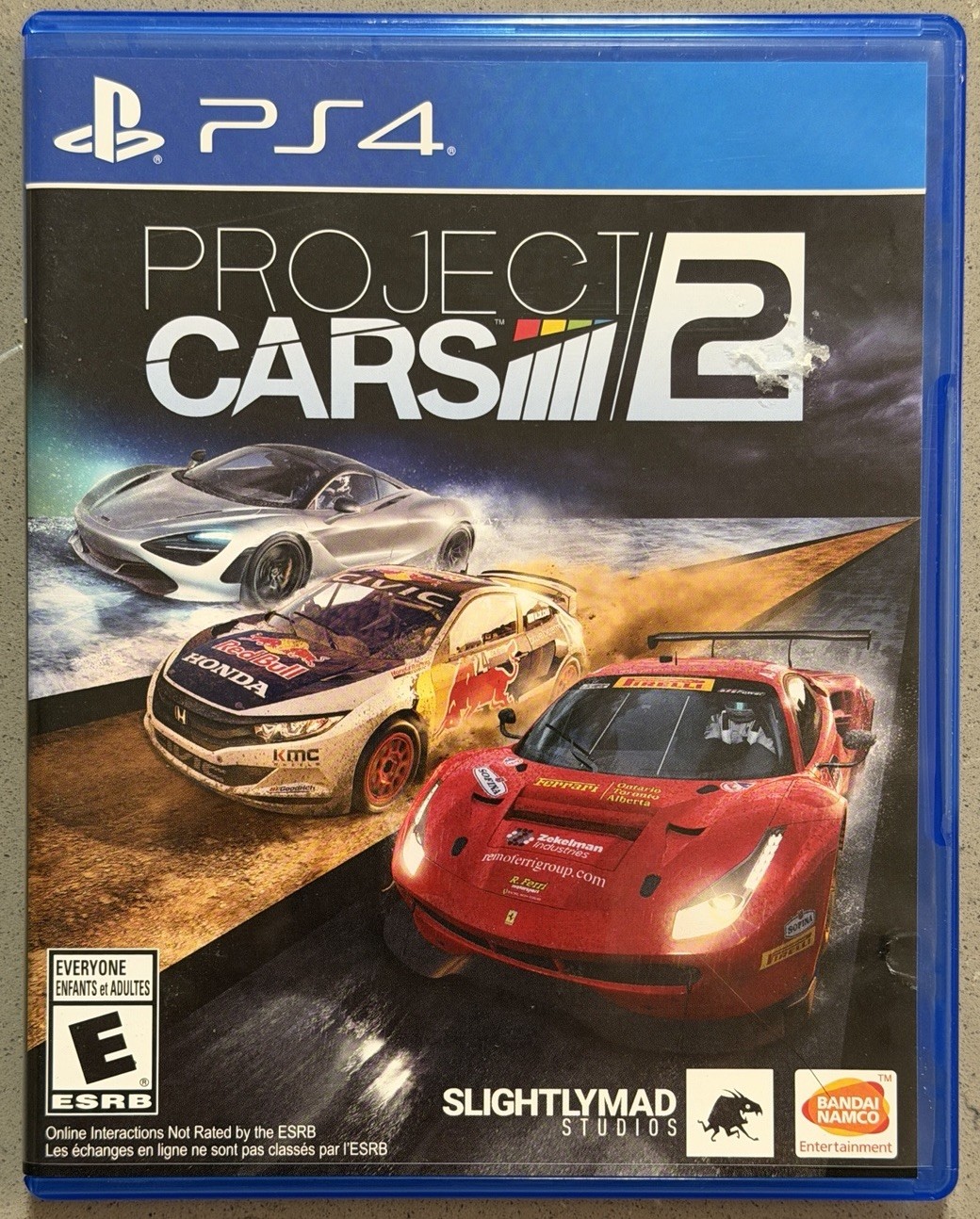 Project Cars 2 (Sony PlayStation 4, 2017) PS4