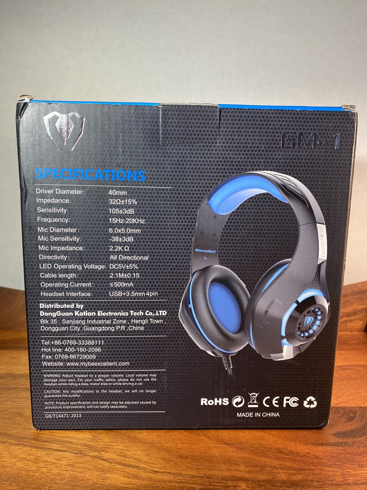Beexcellent GM-1 Gaming Headset with Surround Sound Noise-Isolation Microph New