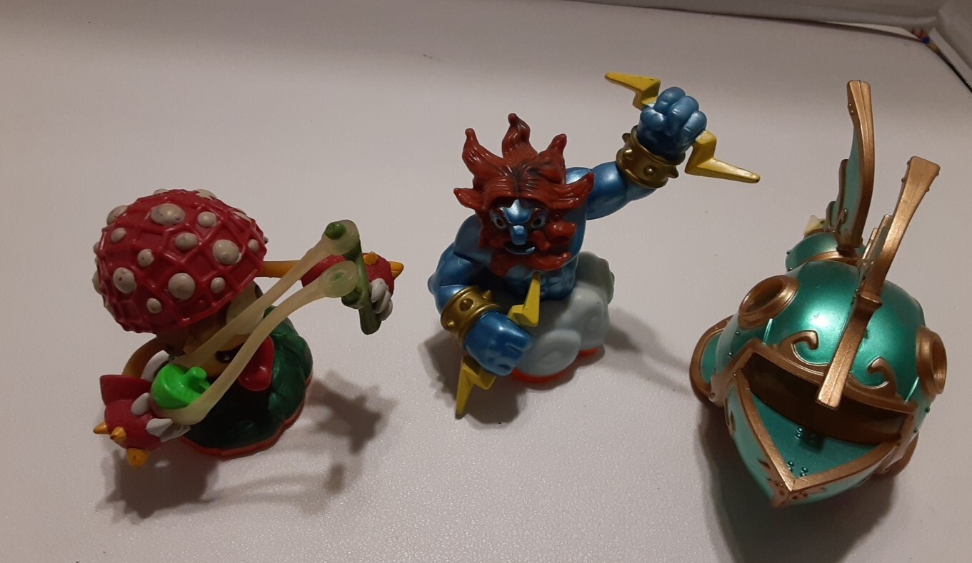 Activision Skylanders Reef Ripper Shroom Boom Lightning Rod Lot of 3