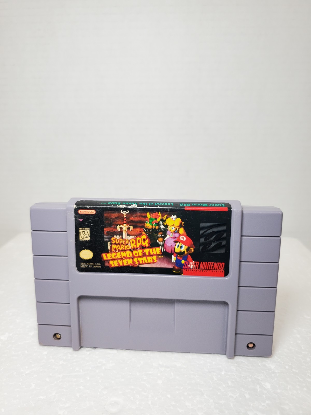 Super Mario RPG Legend Of The Seven Stars ⭐️ AUTHENTIC Cartridge w Cover TESTED✅