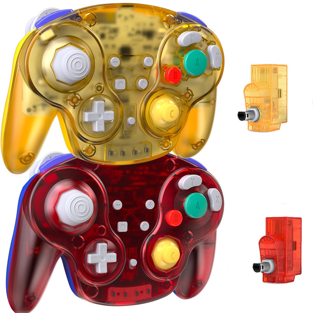 2.4 GHz Wireless GameCube Controller, for NGC GameCube Console (Built-in Rumble)