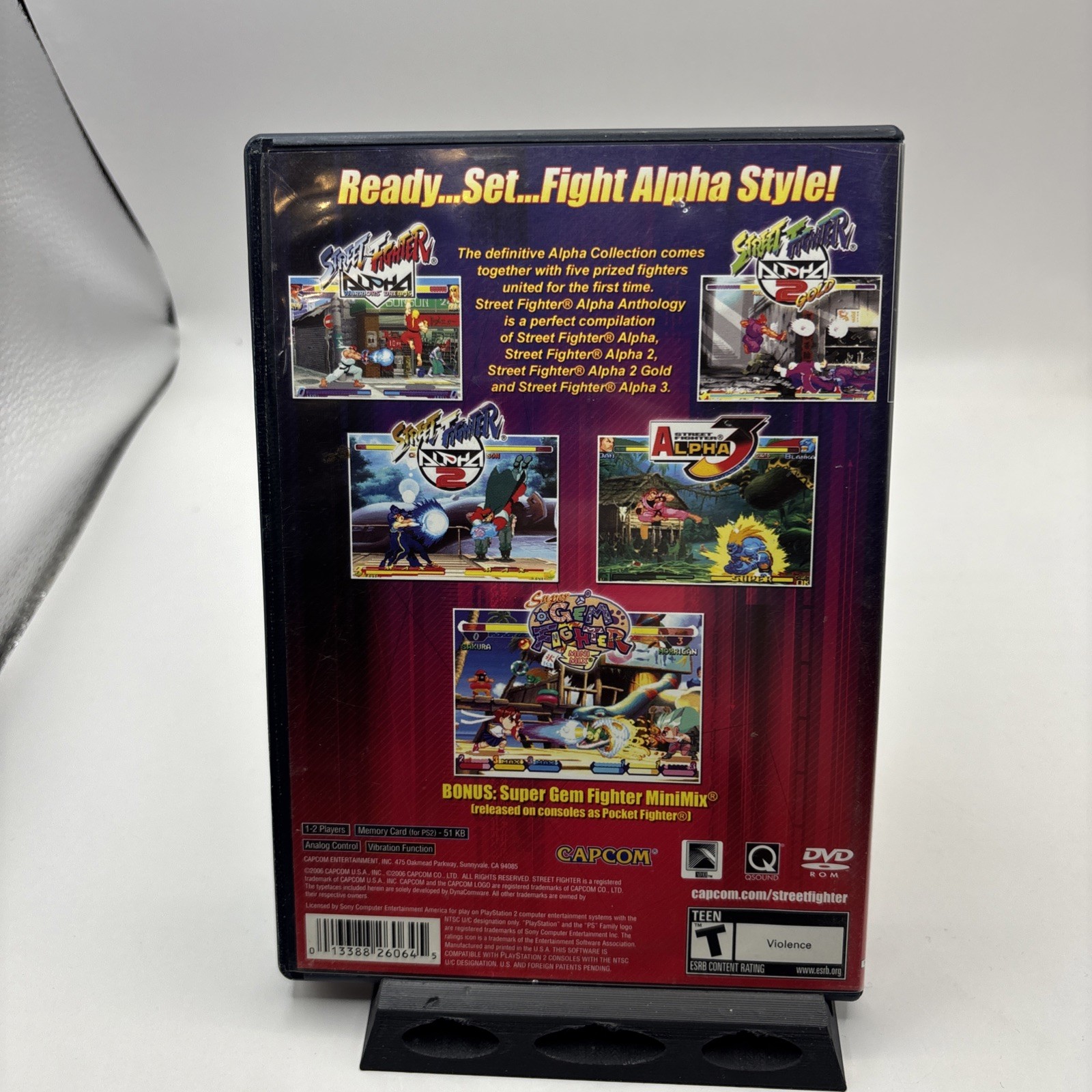 Street Fighter Alpha Anthology (Sony Playstation 2 Ps2) w/ Manual TESTED CAPCOM