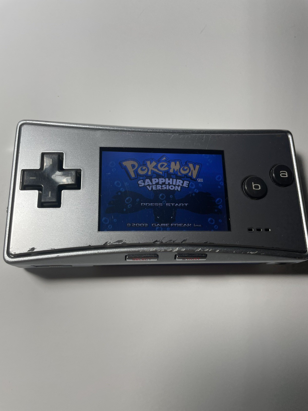 Nintendo Game Boy Micro Silver Handheld Console