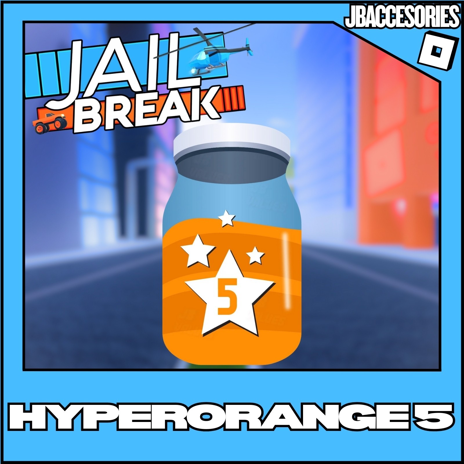 HYPERORANGE LVL 5 Roblox JailBreak 💎 FAST DELIVERY⚡