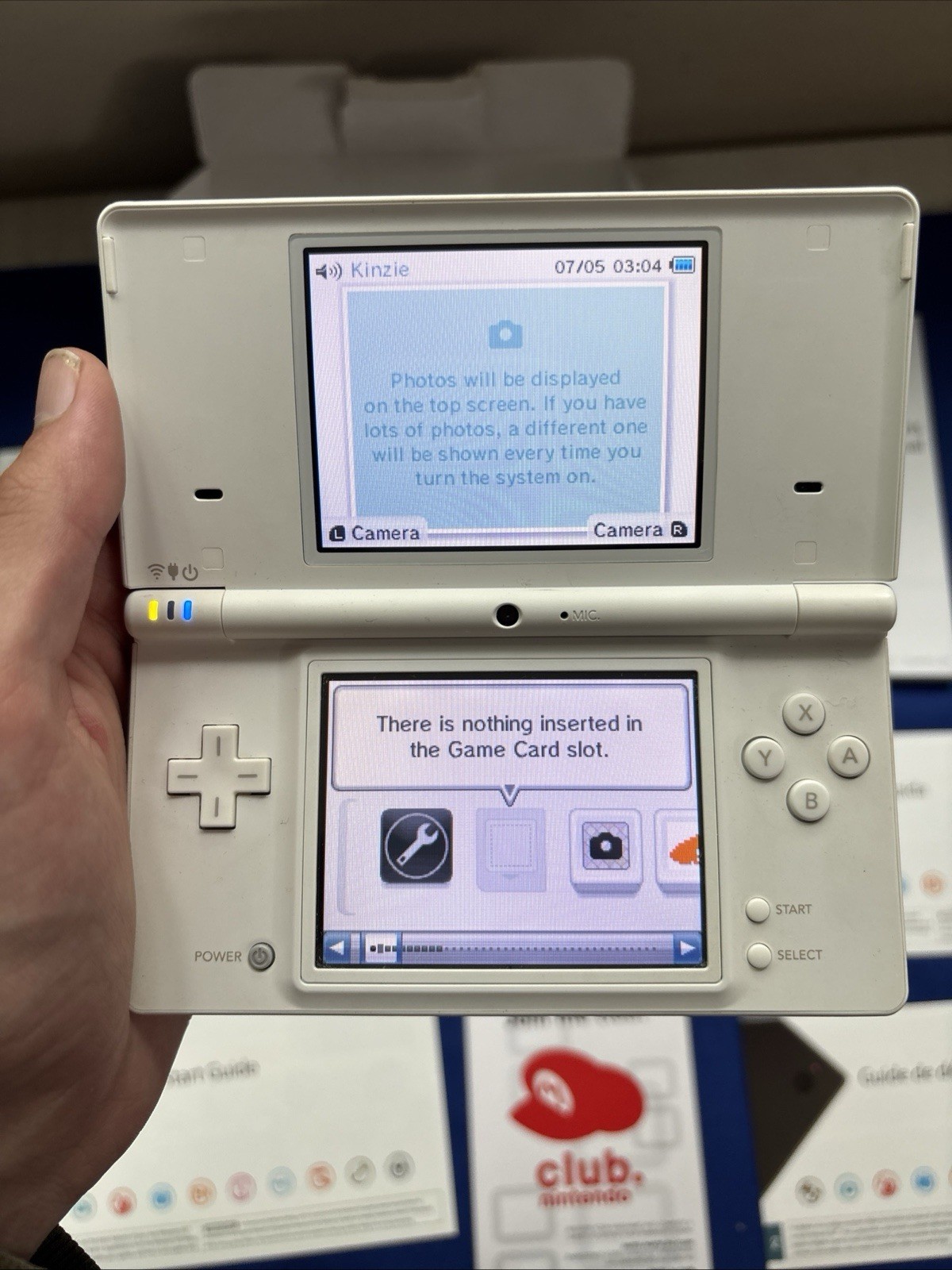 Nintendo DSi Console White TWL-001 Japan Tested Working w/ Charger