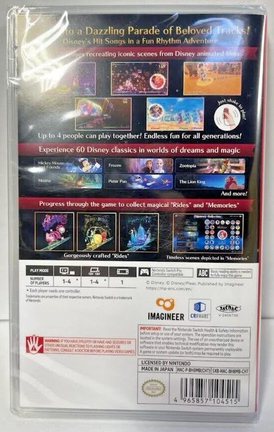 Disney Music Parade: Encore (Multi-Language) Switch Brand New Game (2024 Action)