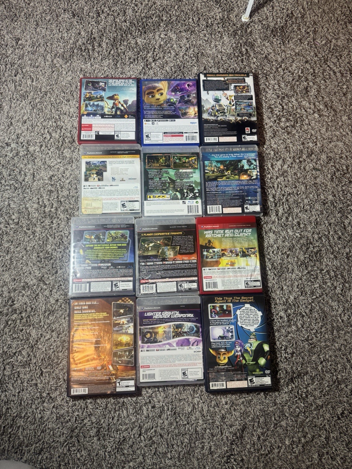 RATCHET & CLANK 12 GAME LOT PS2 PS3 PS4 PS5 SERIES COLLECTION TESTED