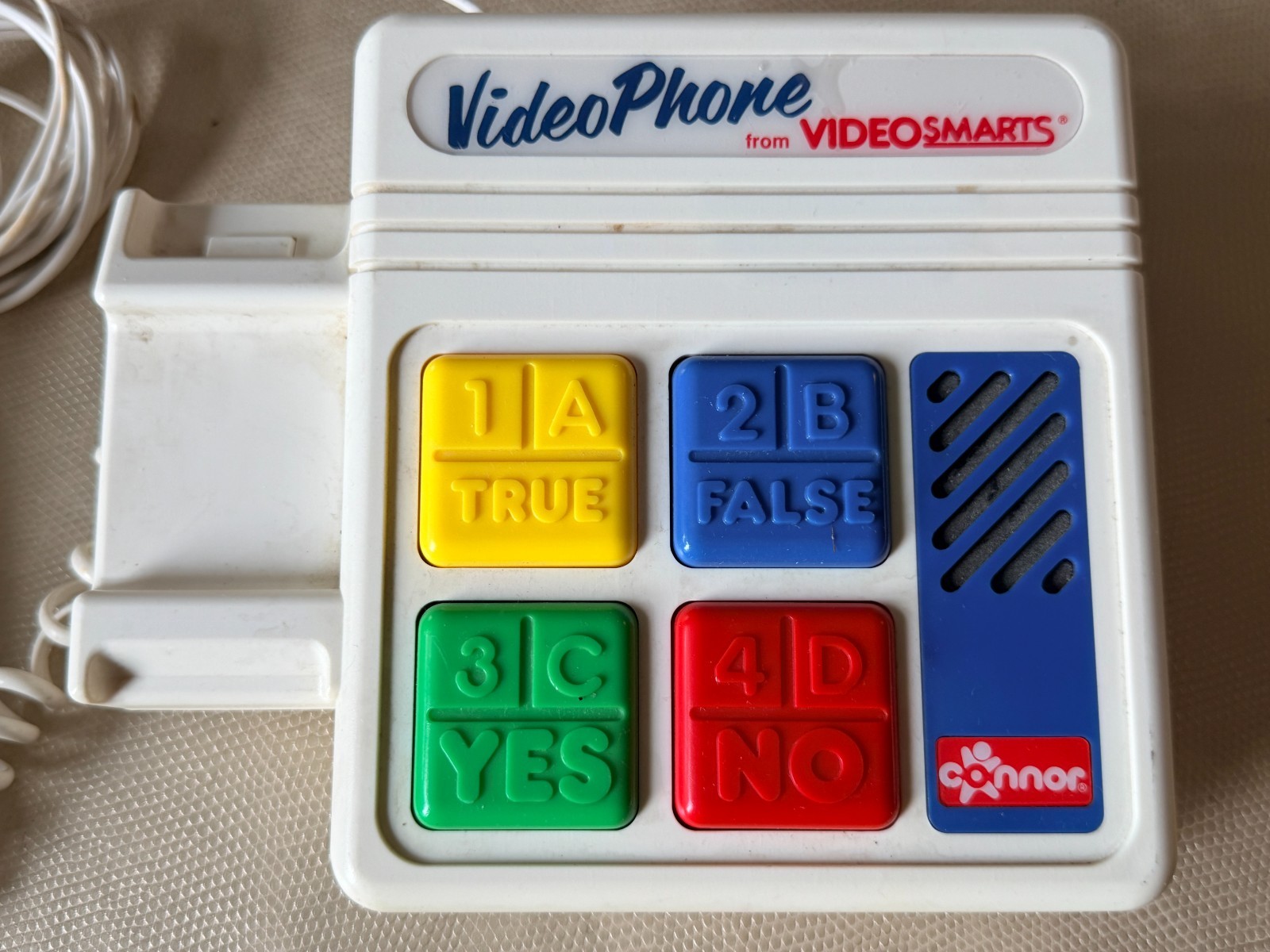 Vintage 1989 Connor Toy Video Phone from Videosmarts with 5 VHS Tapes – UNTESTED