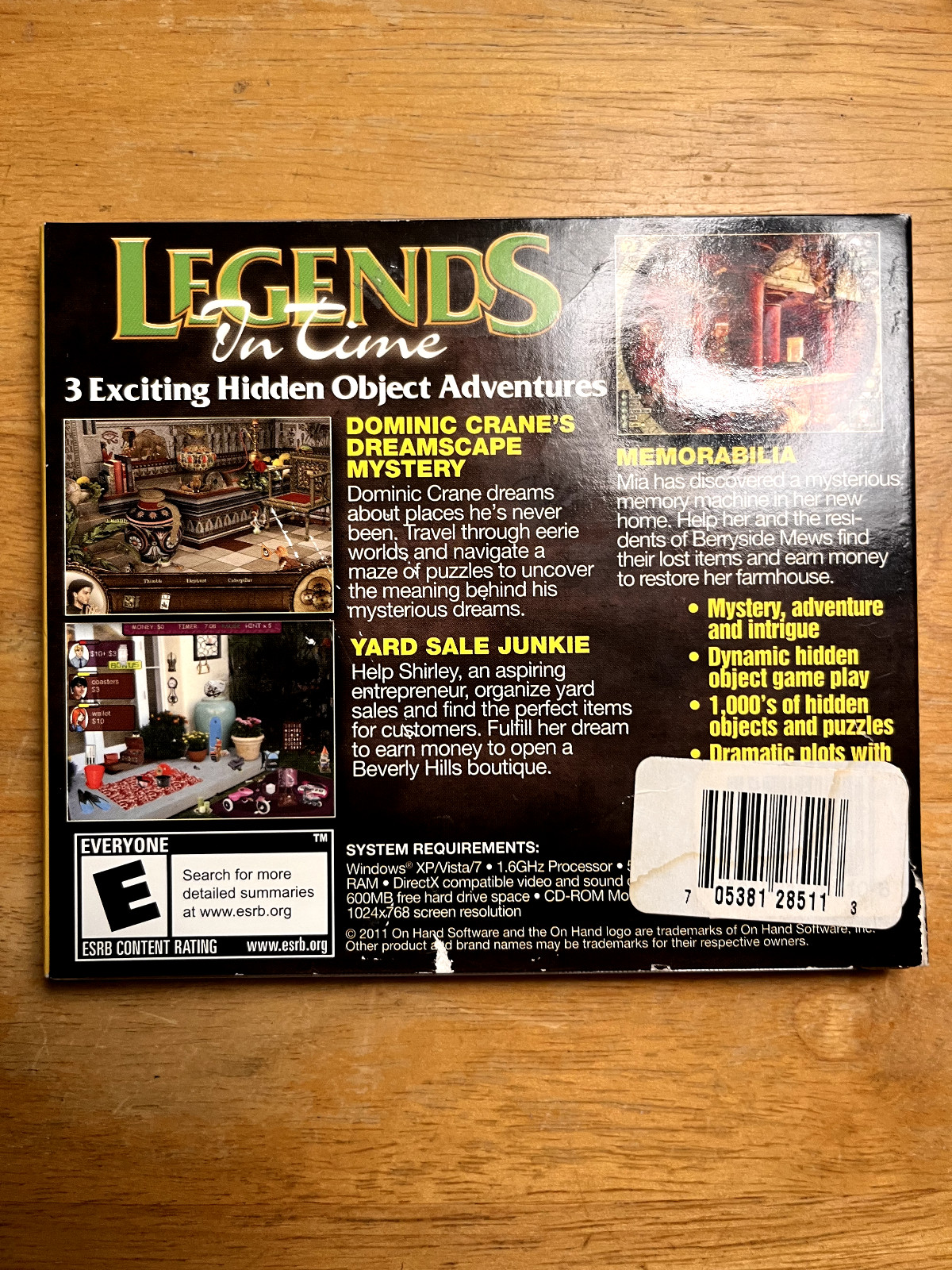 Legends In Time 3 Pack (PC, 2011)