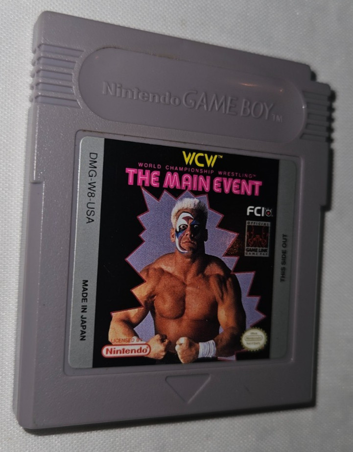 WCW The Main Event Wrestling Cartridge Only Authentic Nintendo Game Boy USA 1994