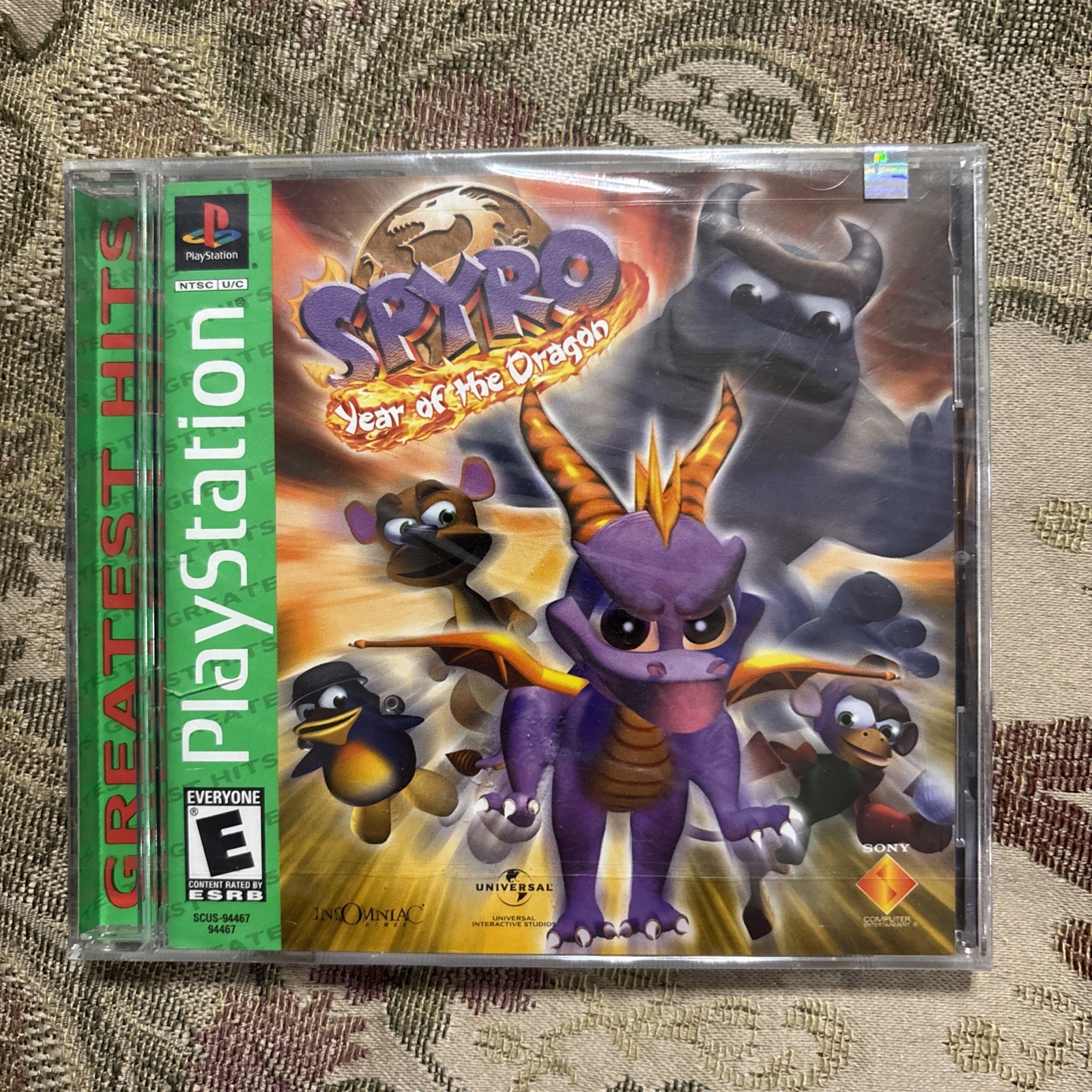 Spyro Year of the Dragon Sony PlayStation 1 PS1 Greatest Hits Brand New Sealed !