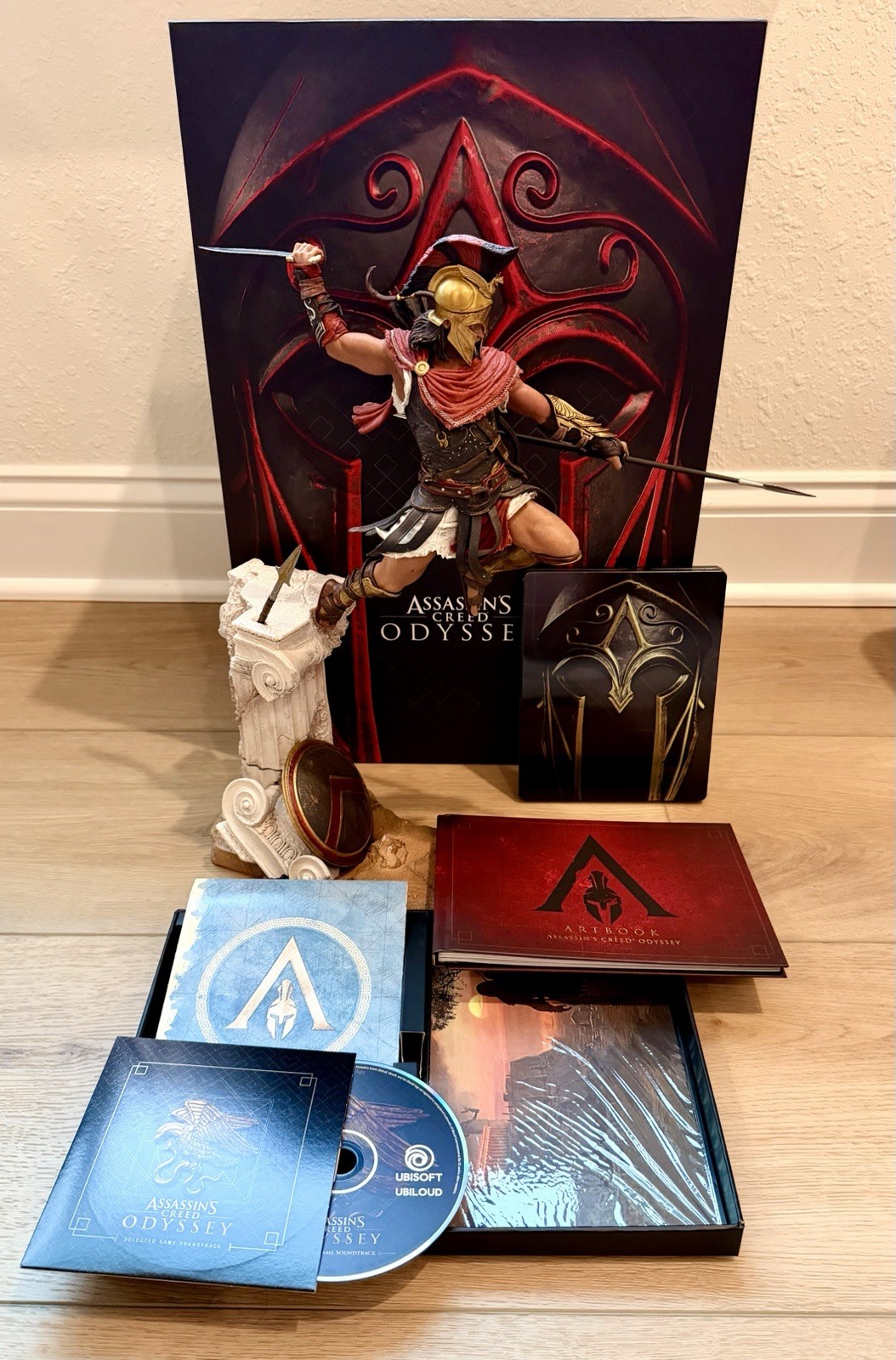 Assassin’s Creed Odyssey Collector’s Edition Xbox One 1 Spartan Statue + Extras