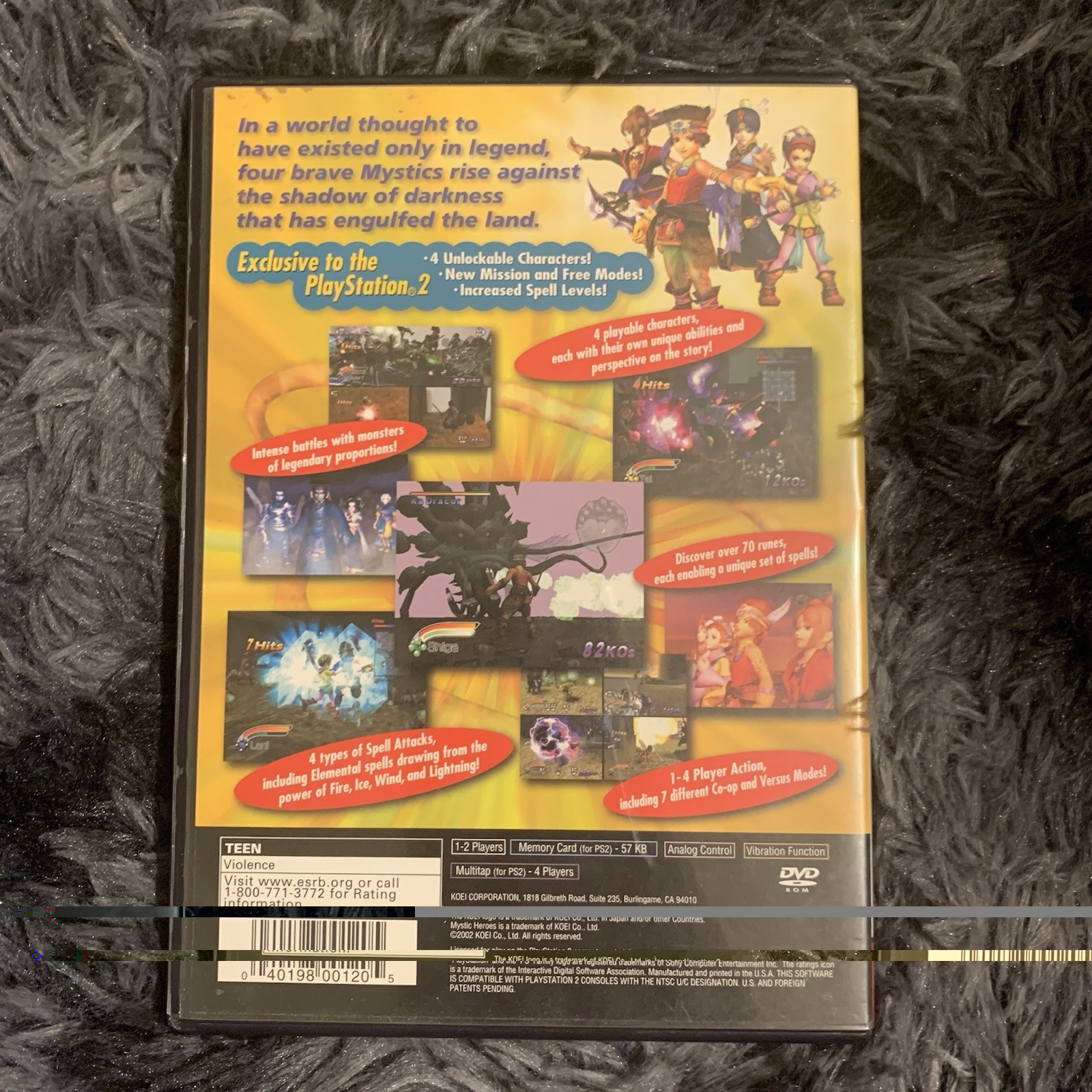Mystic Heroes – PS2 – Tested – CIB – Koei Tecmo RPG – Dynasty Warriors Style