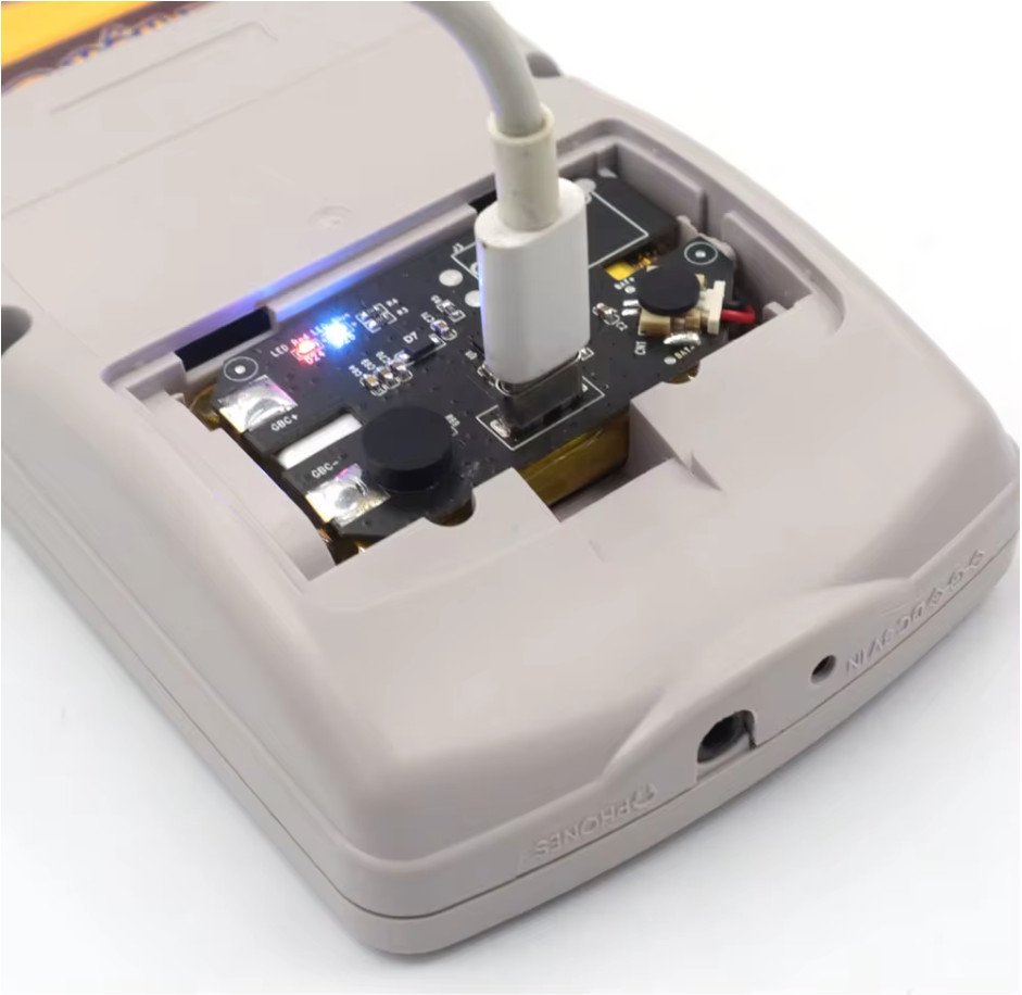 Game Boy Color GBC Rechargeable Battery Li-ion Lithium Mod USB-C with Cable