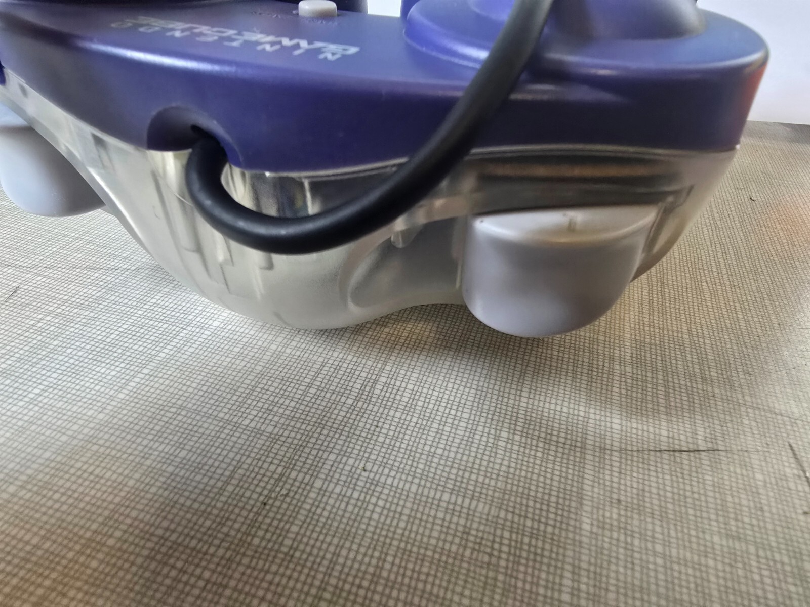 Nintendo Gamecube Controller Indigo Purple Clear Back OEM DOL-003 US SELLER