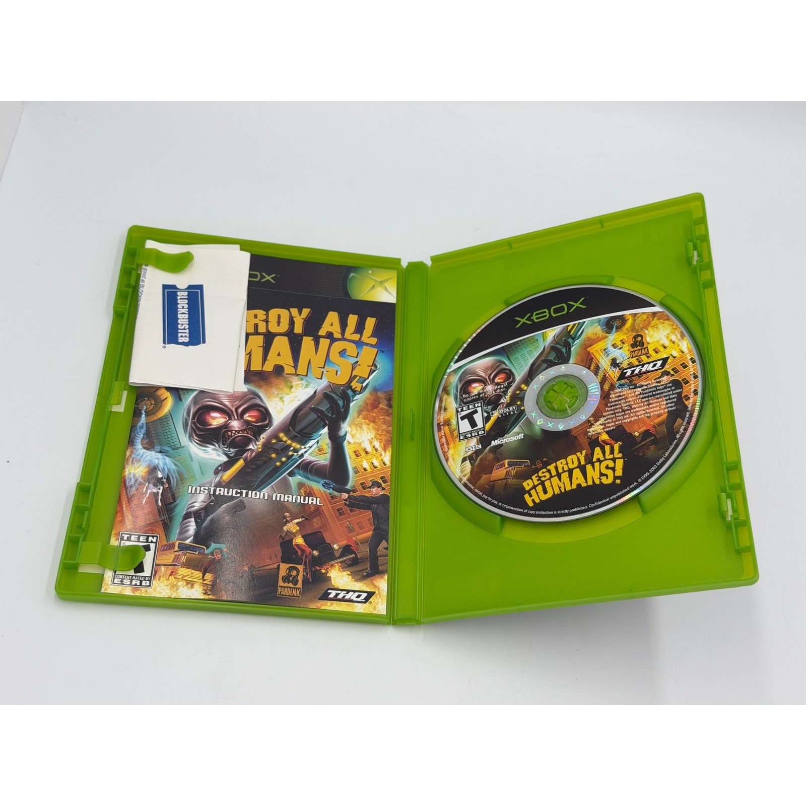 Destroy All Humans Original Xbox Game Case Tested THQ 2005